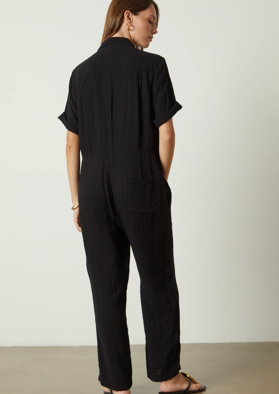 Velvet by Graham & Spencer Elia Cotton Gauze Romper | Small