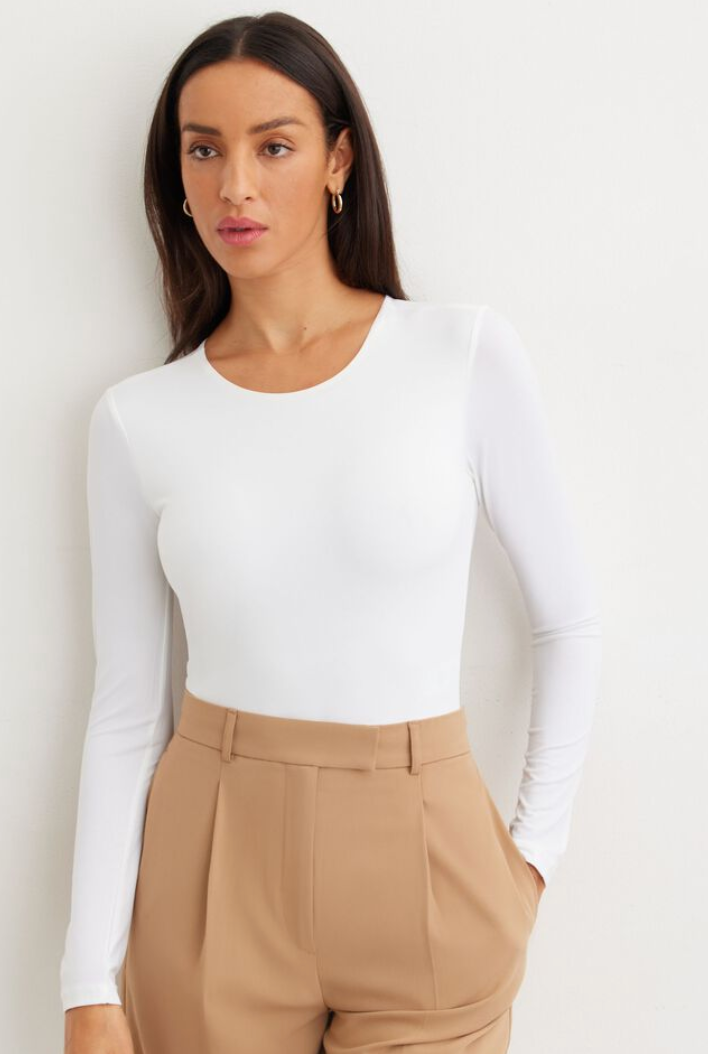 Dynamite Kyla Sculpt Longsleeve Bodysuit | Medium