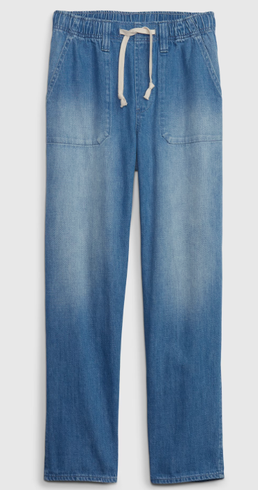 Gap Mid Rise Denim Utility Jeans | XS (relaxed fit)