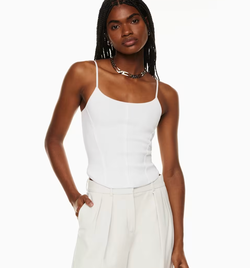 Babaton/Aritzia Sculpt Knit Bustier Camisole | Small (flaw)