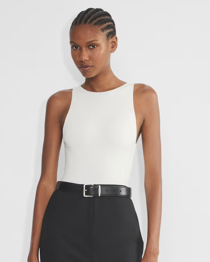 Babaton Grey 90s Contour Bodysuit | Sz Medium (J72B23)