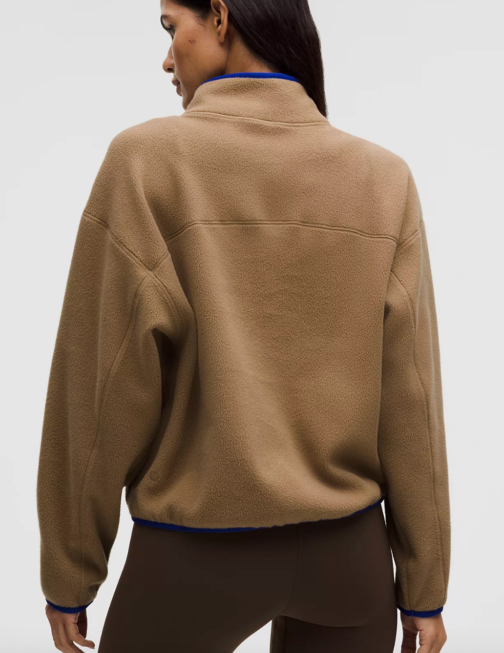 Lululemon Tumbled Fleece Half-Zip Jacket in. Camel Brown | Sz XS (oversized)