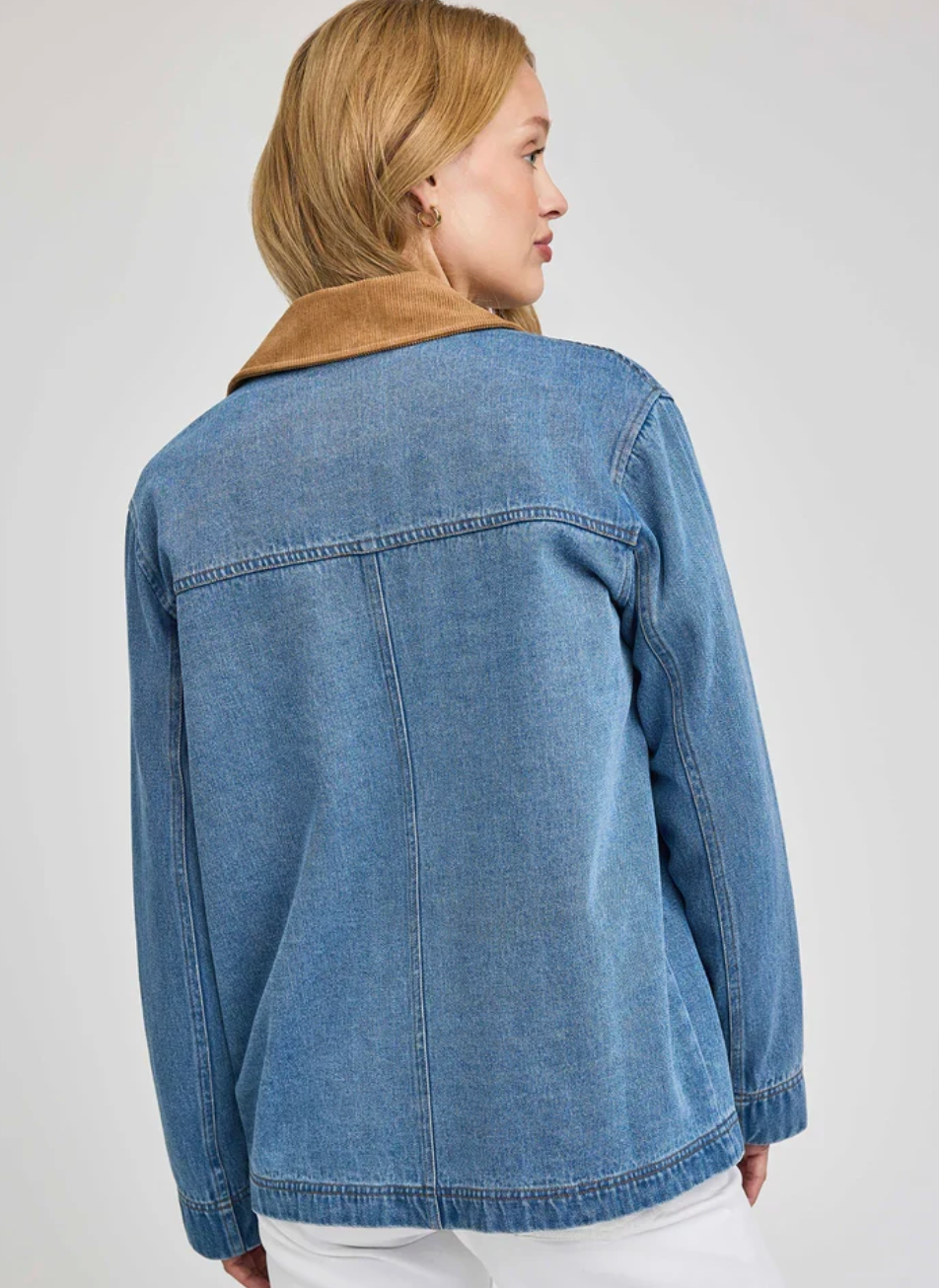 Gentle Fawn Flynn Light Denim Jacket | Sz Small (oversized)