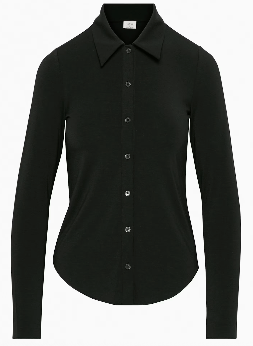 Wilfred Pose Button Up Longsleeve in Black | Sz Small