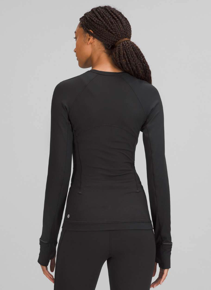 Lululemon Its Rulu Run Long Sleeve Shirt In Black | Sz 6