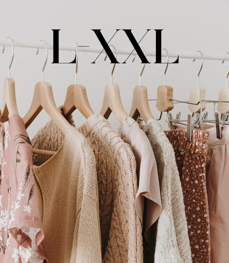 Sizes Large, XL and XXL