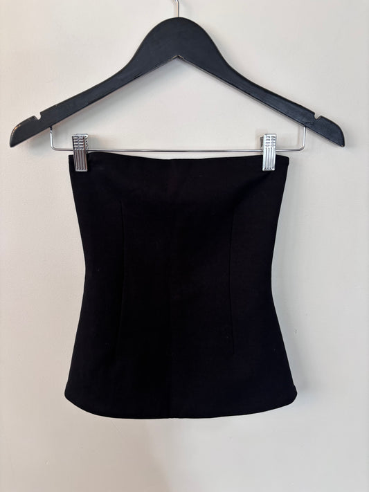 Zara Thick Cotton Blend Bandeau Top | Sz Small