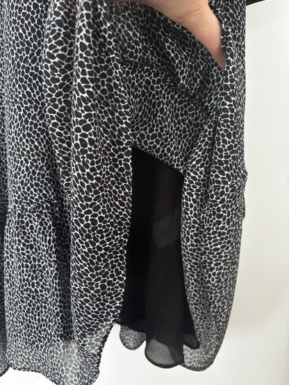 Michael Kors Printed Black/White Dress | Sz Medium