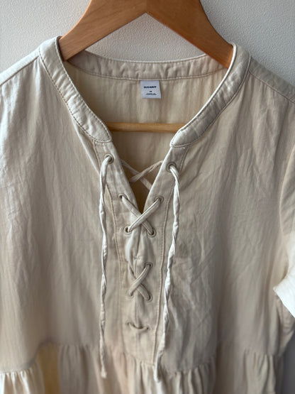 Old Navy Lace-Up Twill Shift Dress | Sz Medium