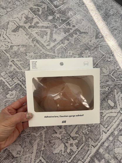 H&M Dark Beige Adhesive Bra (NWT)