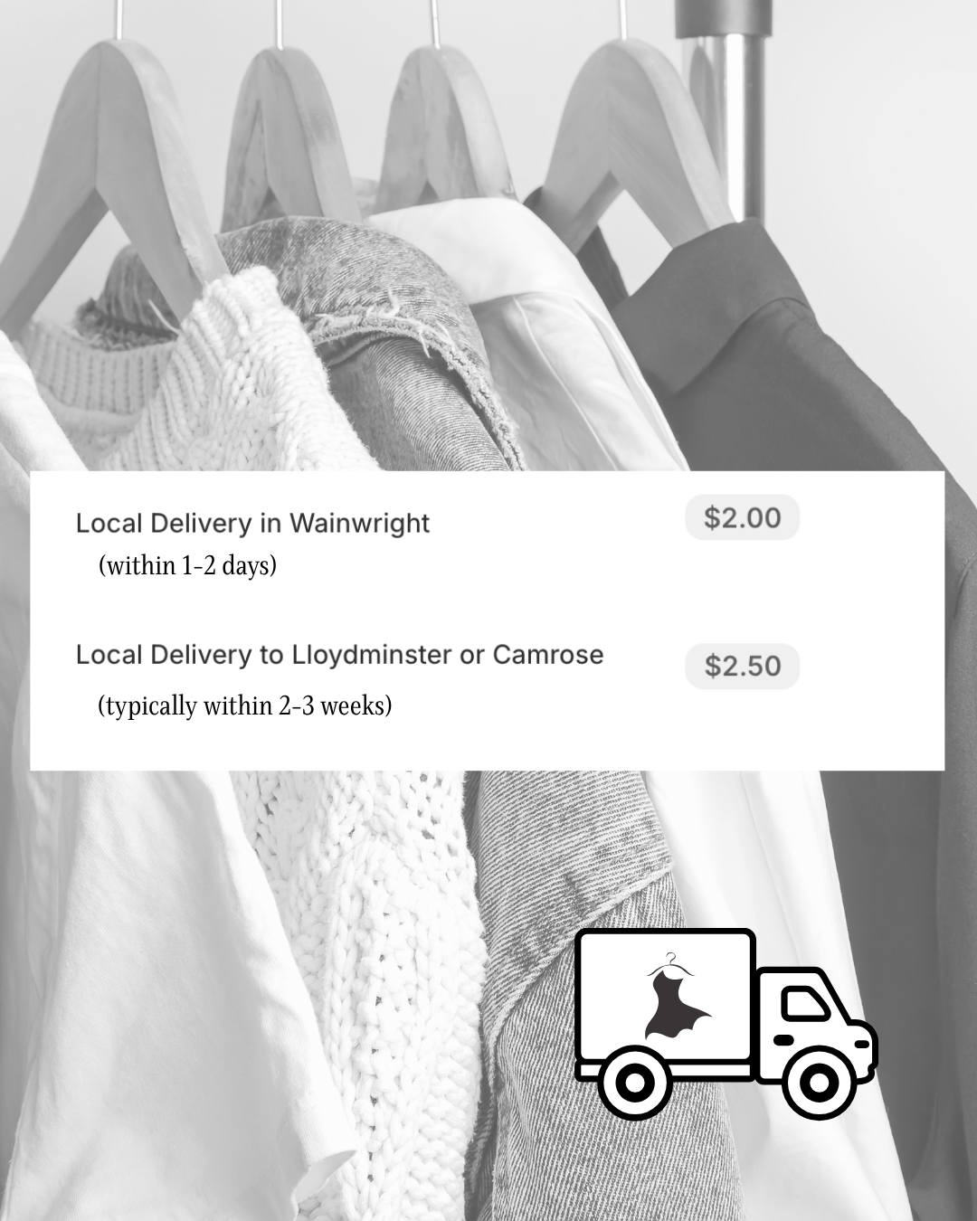 Shipping information!