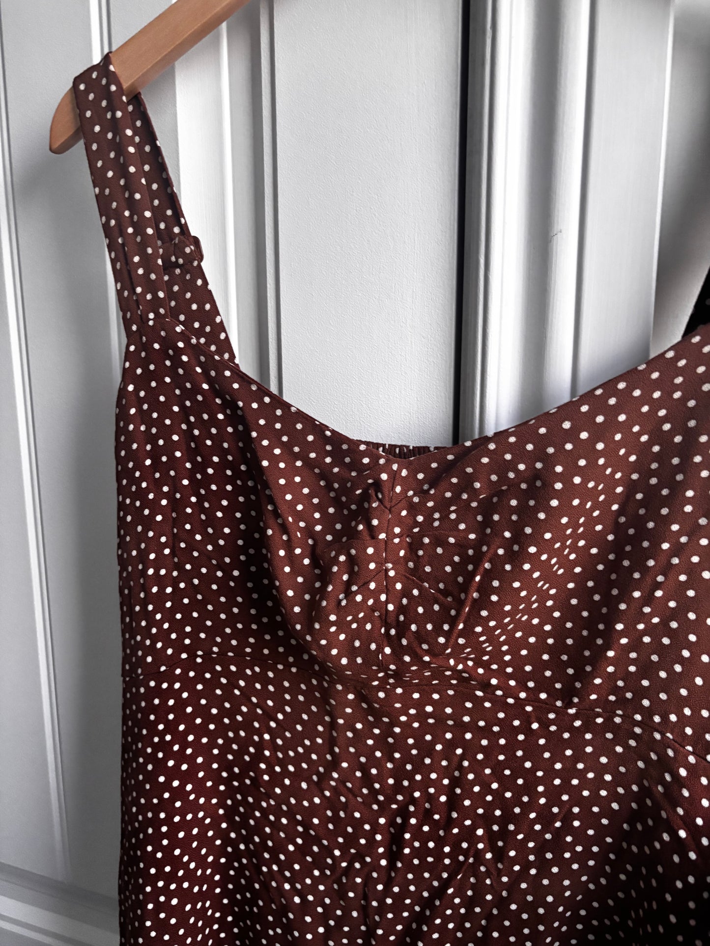 Old Navy Brown Polka Dot Dress | Sz Large