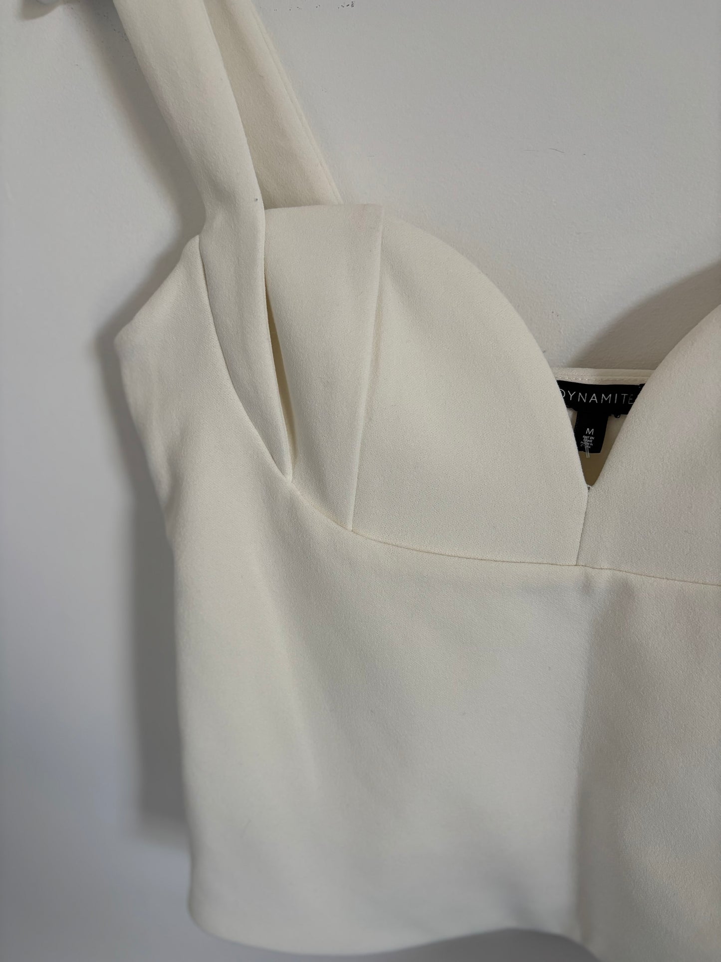 Dynamite Sweetheart Top I Marshmallow | Medium (OC05D2)