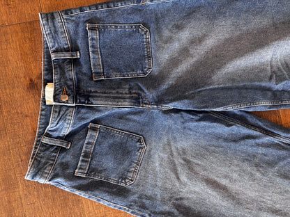 H&M Wide Leg Marine Jeans | Sz 6 / Long