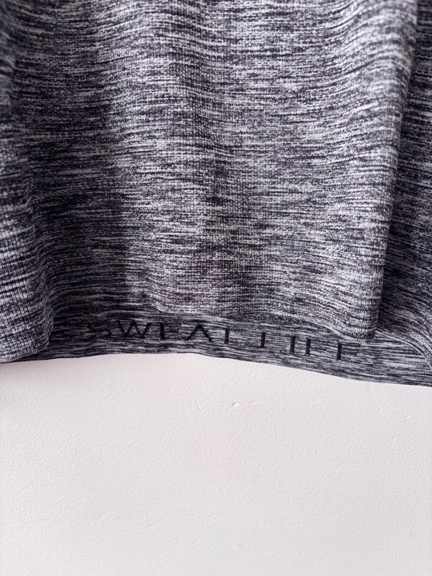 Lululemon Swiftly Tech Long Sleeve Crew Black/White Ombre | Sz 6 (approx)