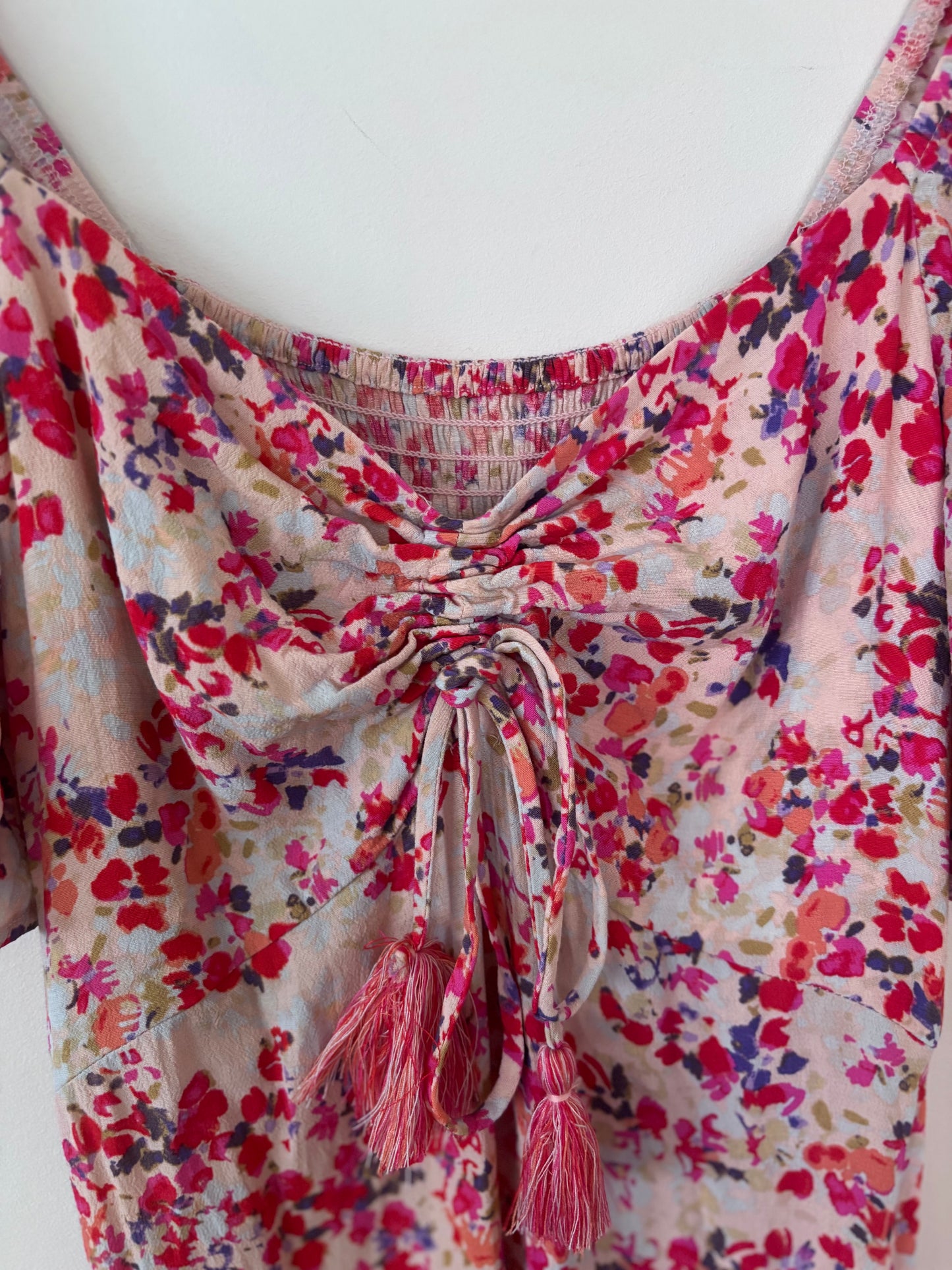 Icone Floral Smocked Maxi Dress | Sz Small