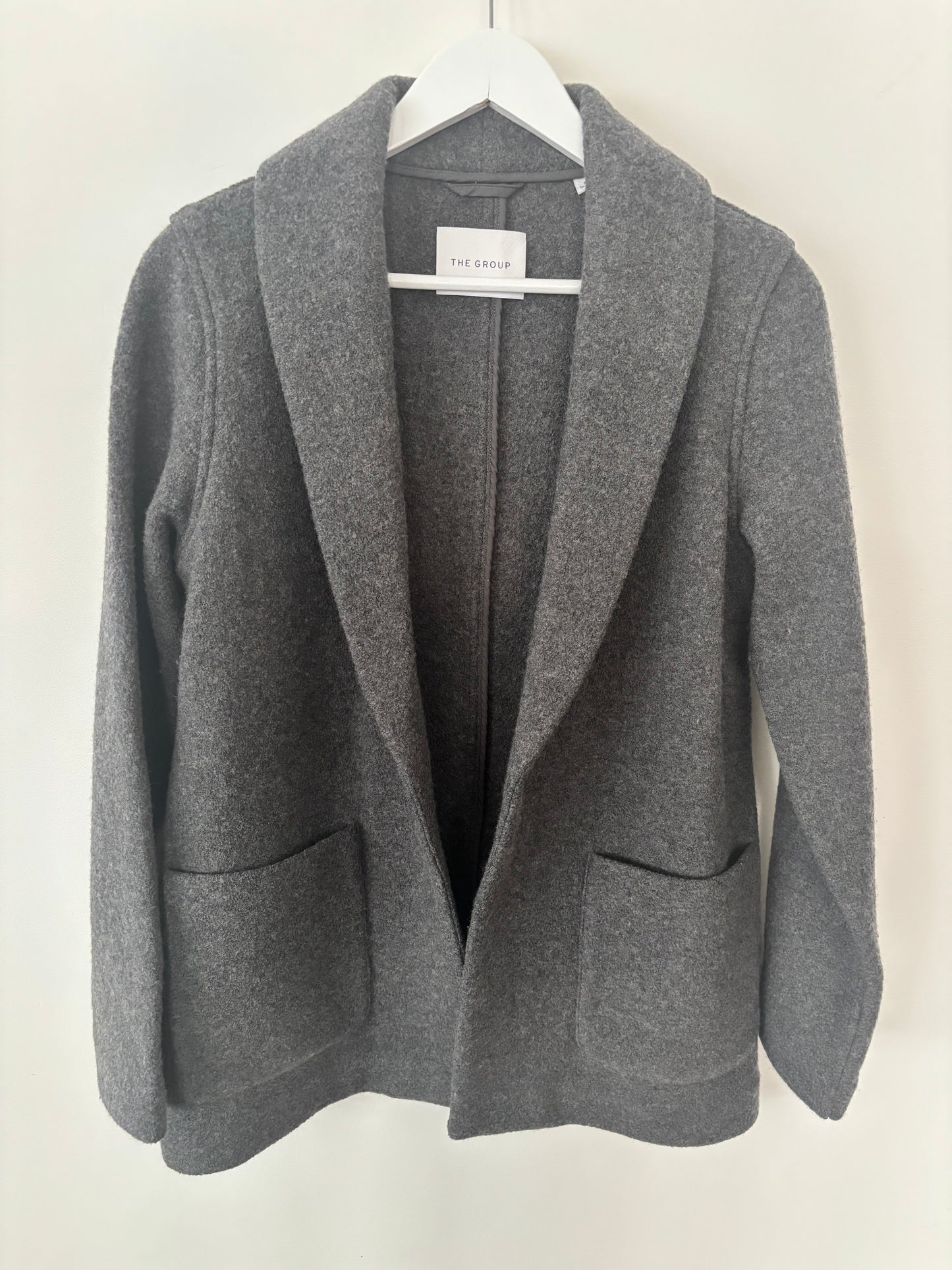 The Group Shawl Merino Wool Below-Bum Jacket (new without tag) | Sz Small