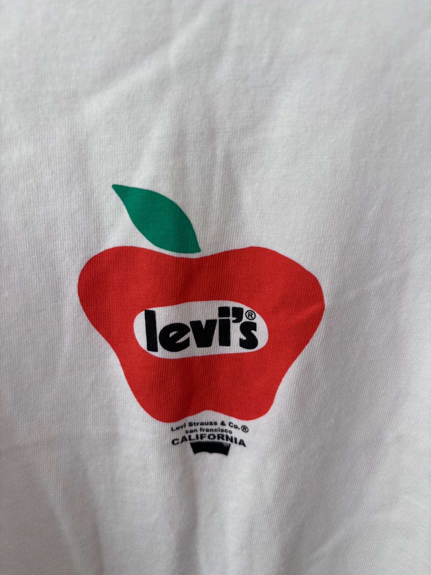 Levi's Cropped Jordie T-Shirt with Logo | Sz XL