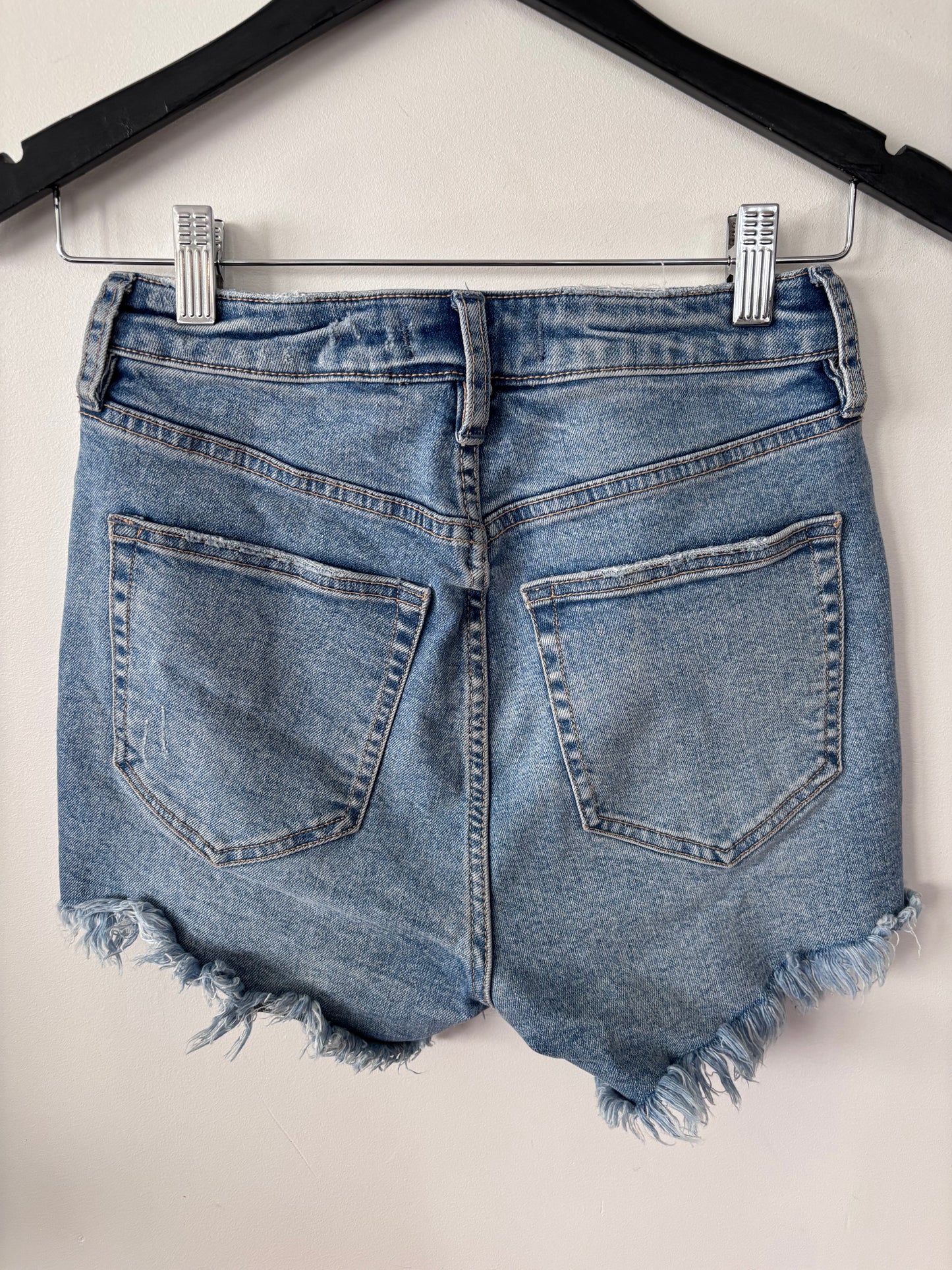 Free People High Rise Denim Cut Off Shorts | Sz 25