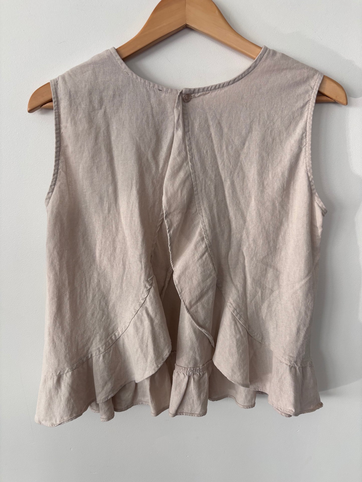Charlie Paige Linen Tank | Sz Small (oversized)