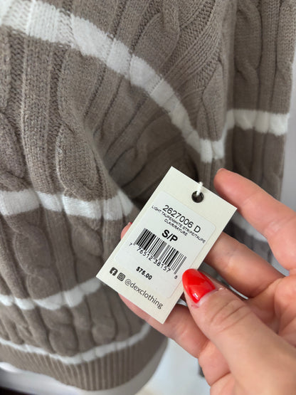 Dex Knit Zip Henley NWT | Sz Small