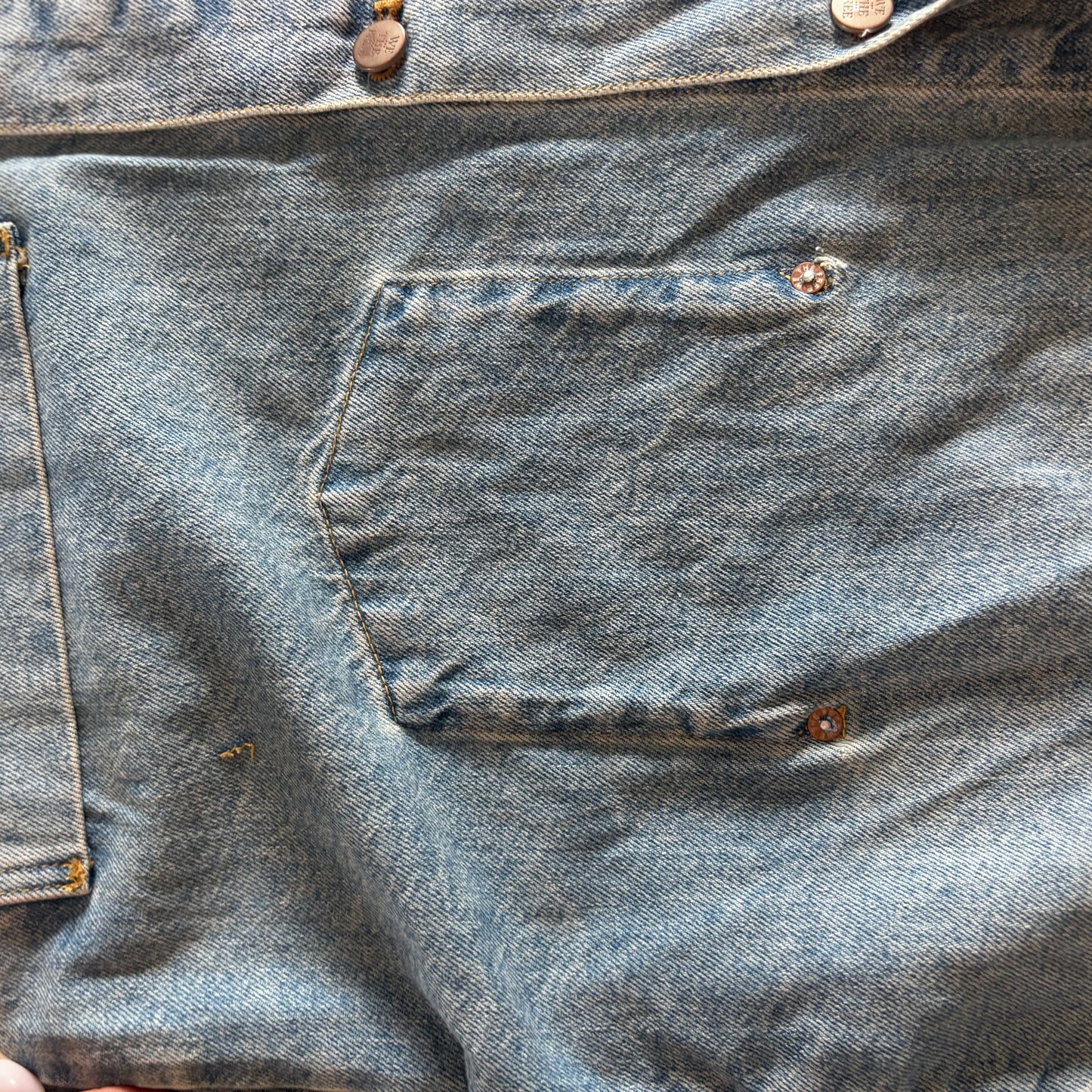Free People Avery Denim Jacket | Sz Small (Fits like Large)(AG1)