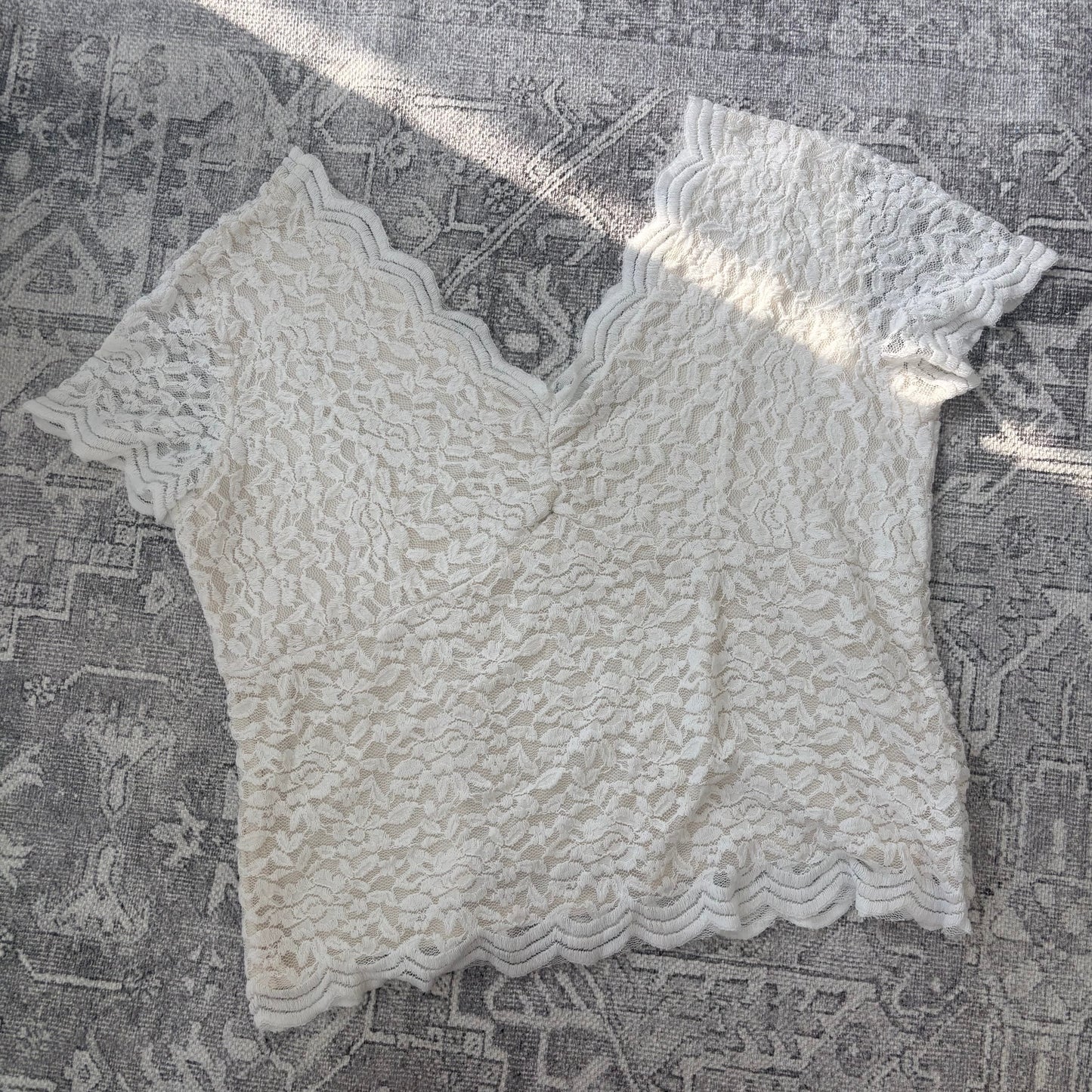 Kismet Floral Lace Top | Sz XL