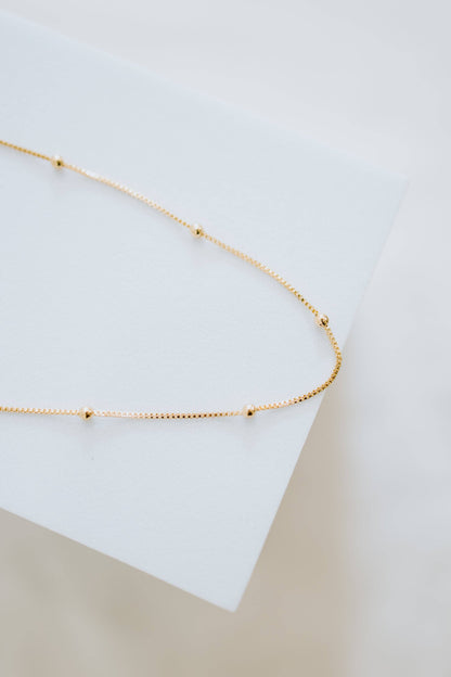 Sydney Rose Co: Satellite Anklet Gold Filled Beaded Chain Anklet