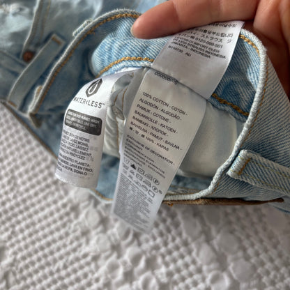 Levi's 501 Classic Shorts Light Blue | Sz 28