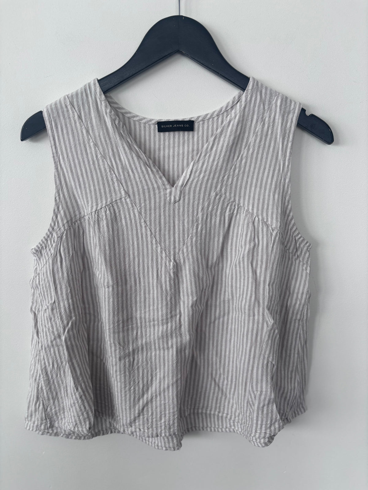 Silver Jeans Linen Blend Striped Top | Sz Small