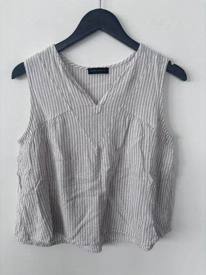 Silver Jeans Linen Blend Striped Top | Sz Small