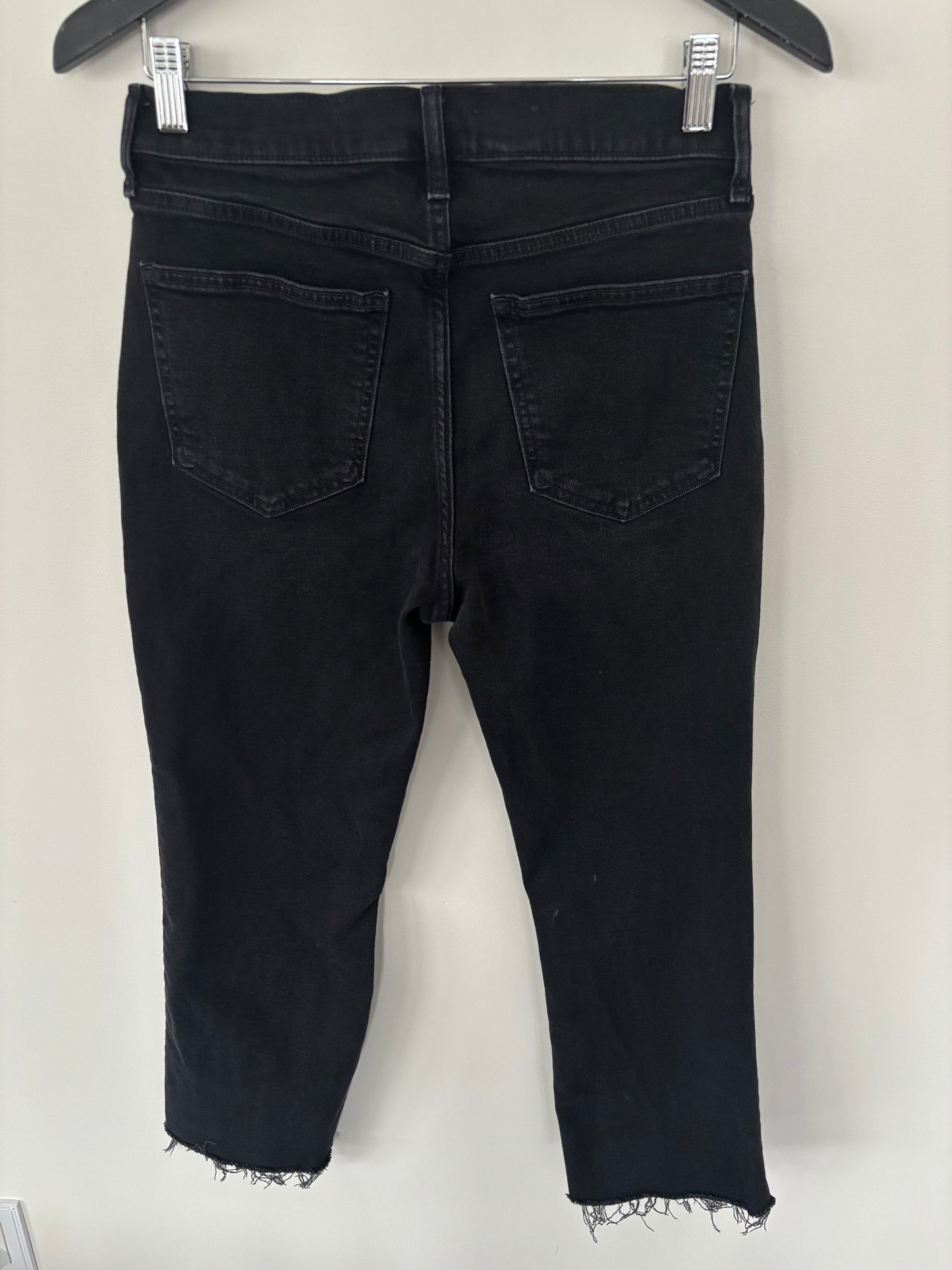 Gap Kick Fit High Rise Black Wash Jeans (short)| Sz 29 (fit like 28)(J130E13)