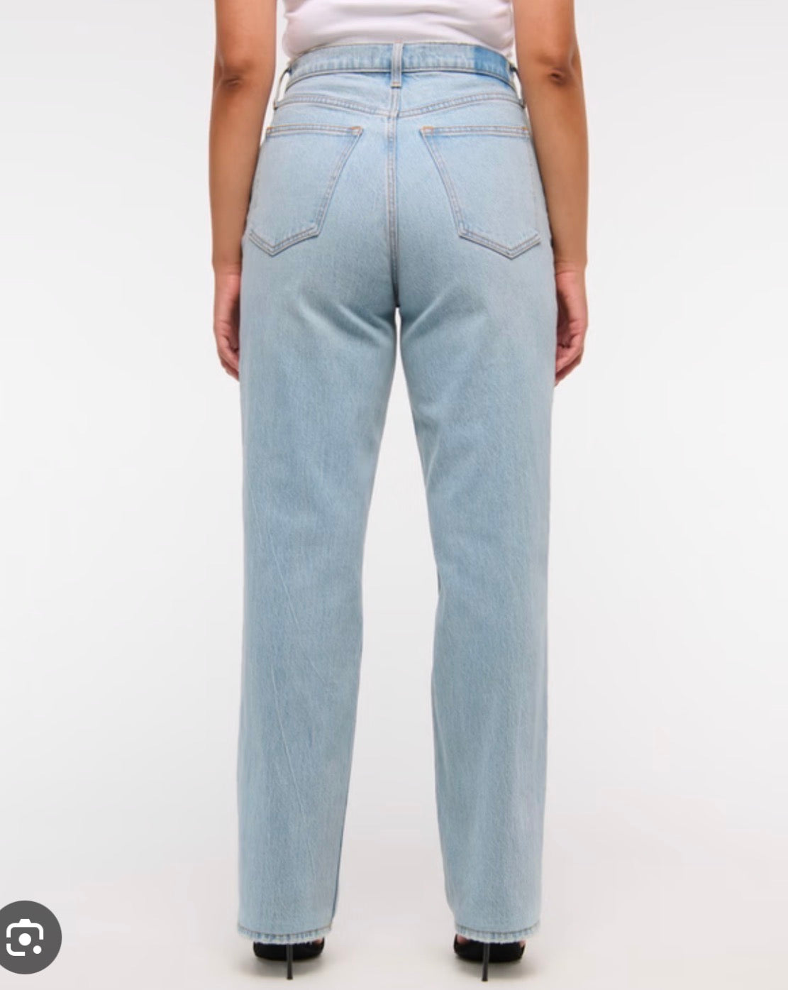 Abercrombie 90s Straight Ultra High Rise Jeans (distressed) | Sz 29 (J57L9)