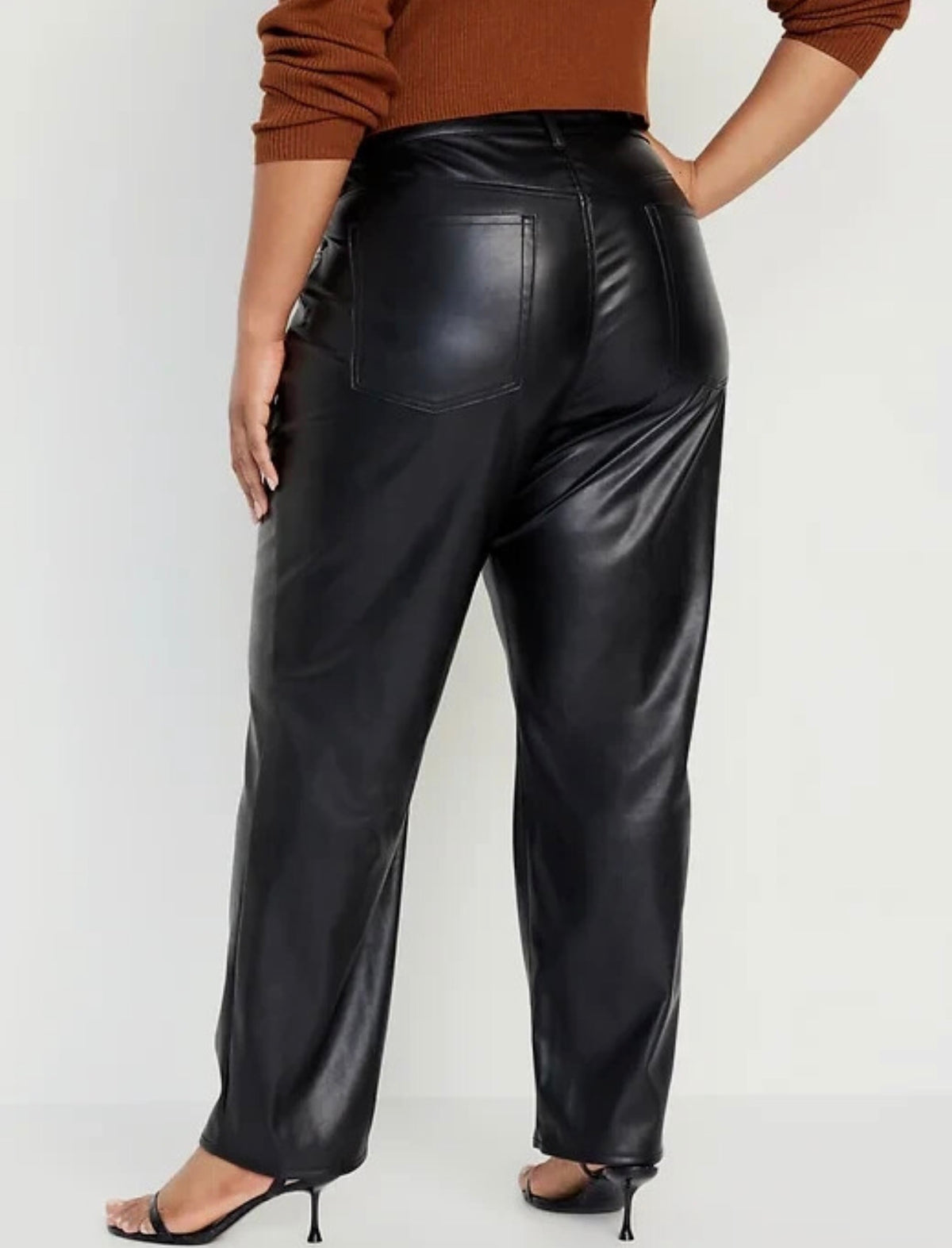 Old Navy Faux Leather High Rise OG Loose Pants | Sz 14