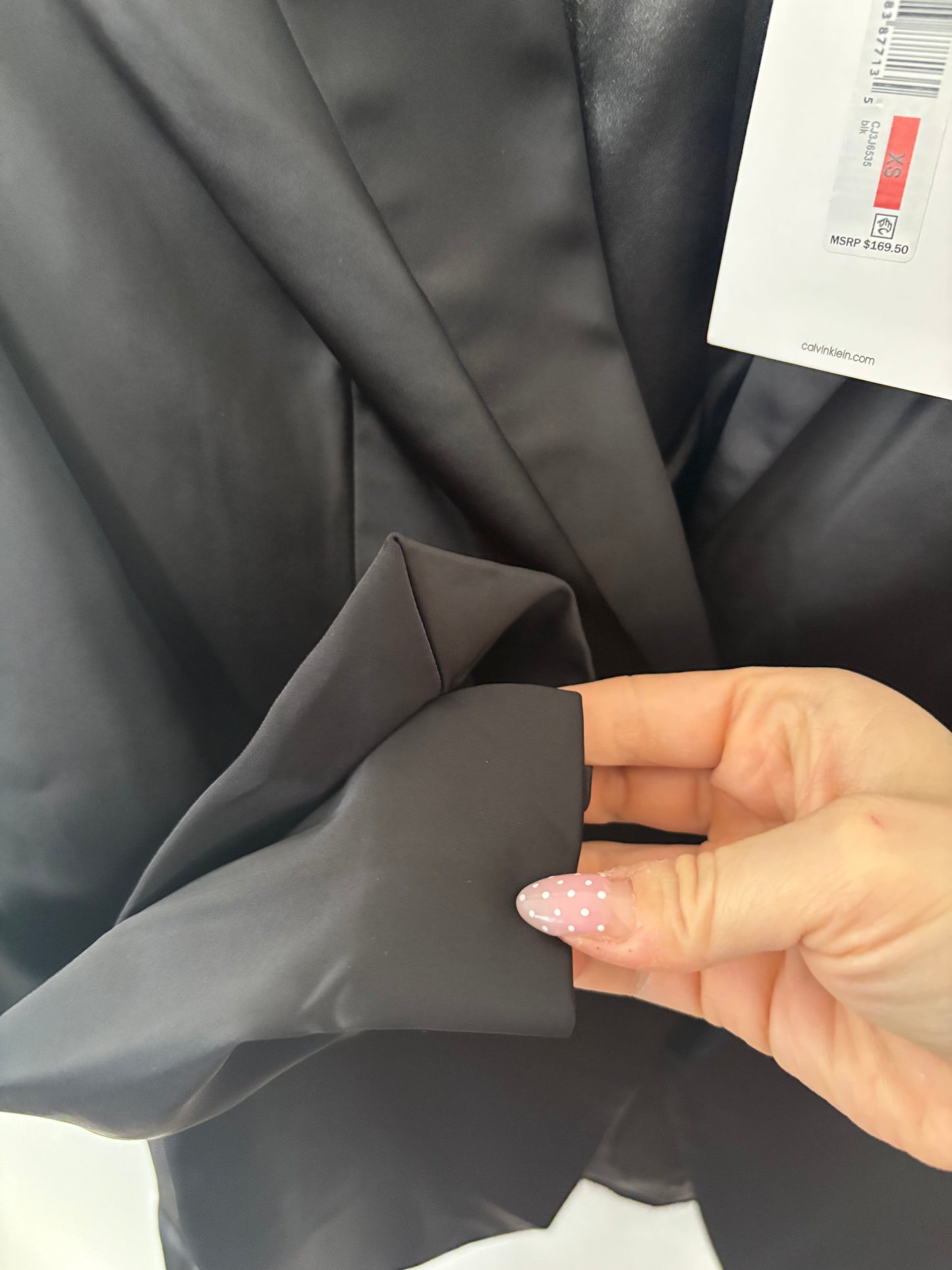 Calvin Klein Satin Blazer | XS (D039K6)