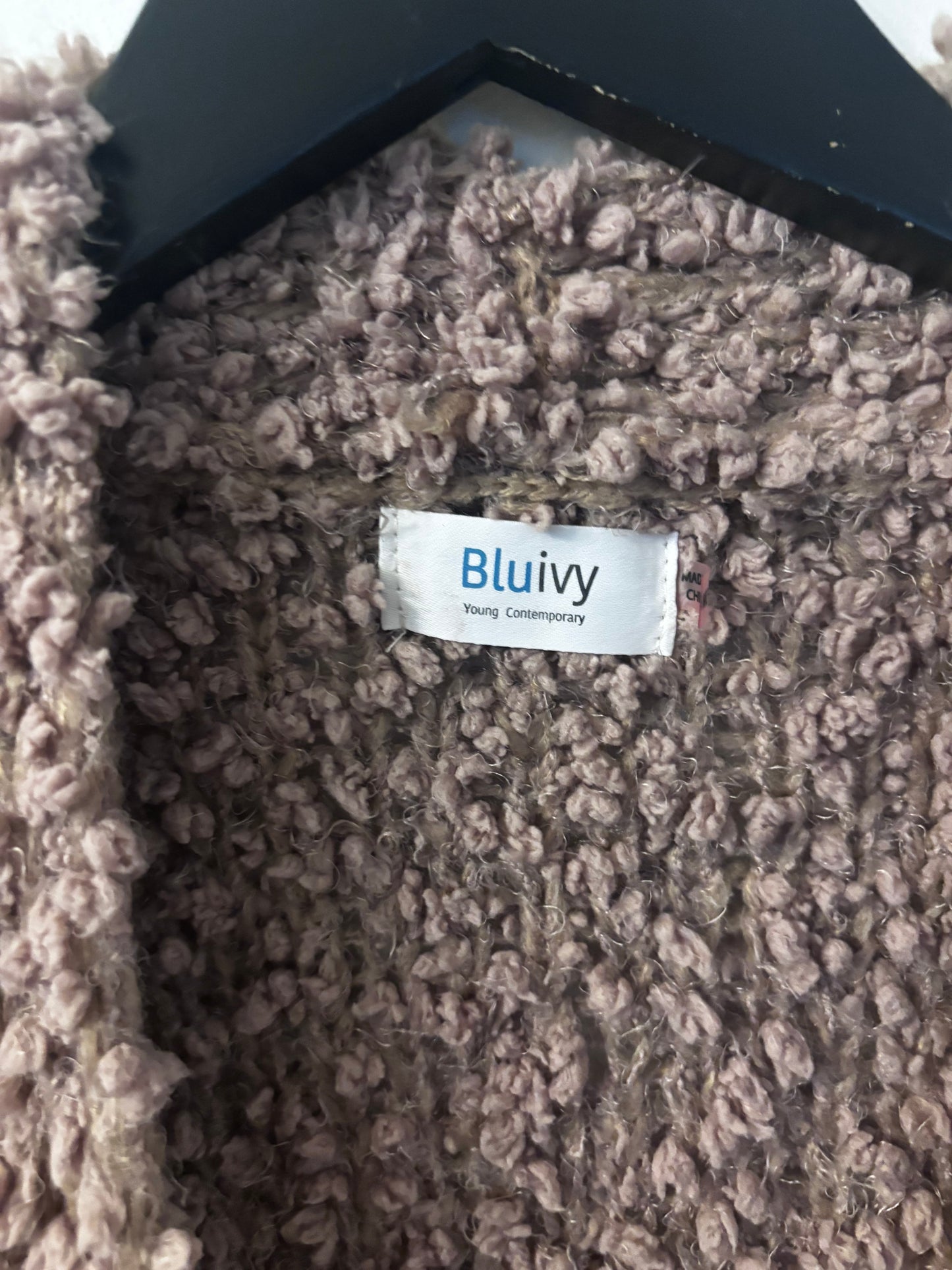 Bluivy Textured Open Cardigan | Sz S/M Oversized