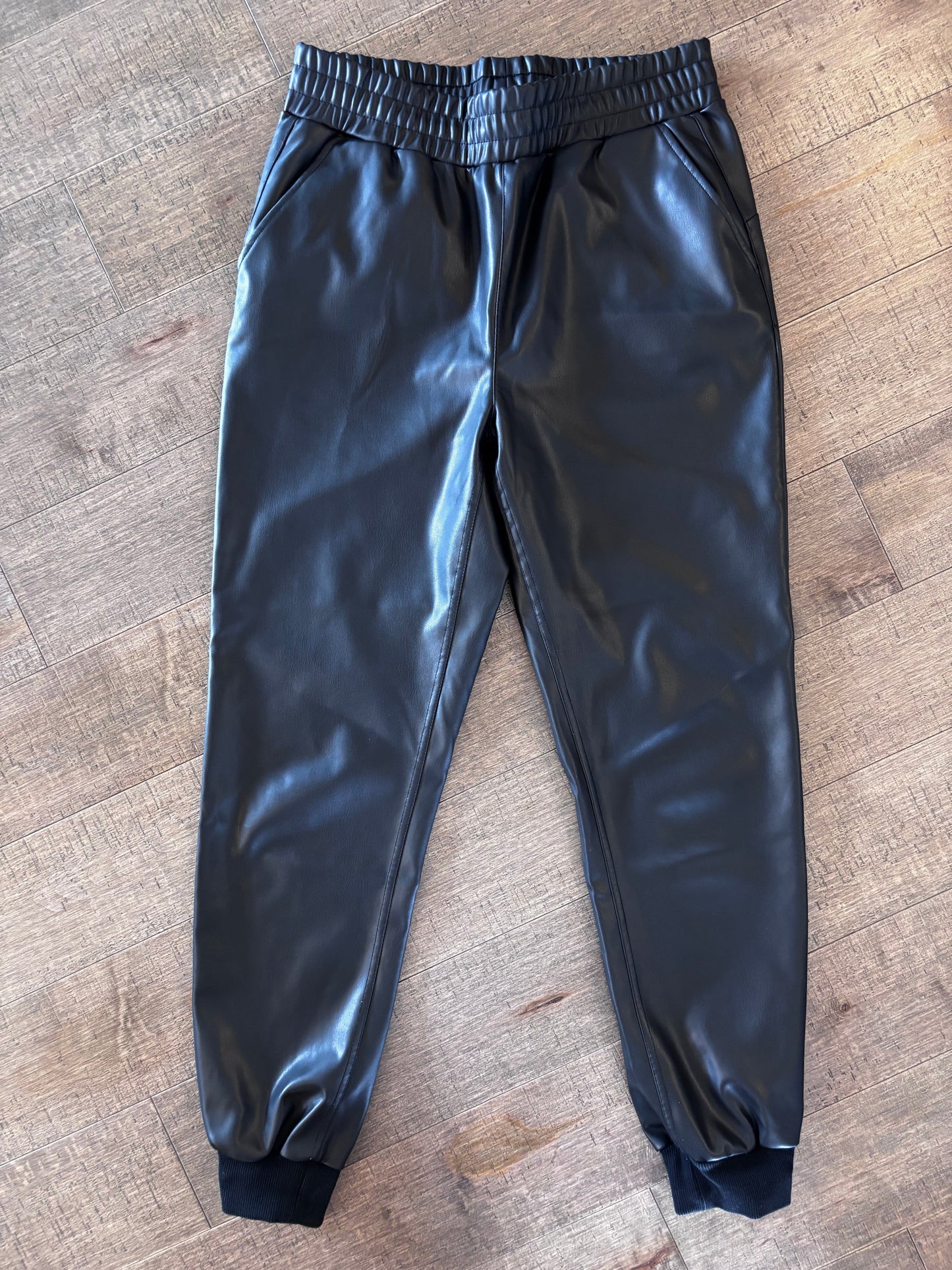 RD Style Bella Vegan Leather Jogger  | Medium