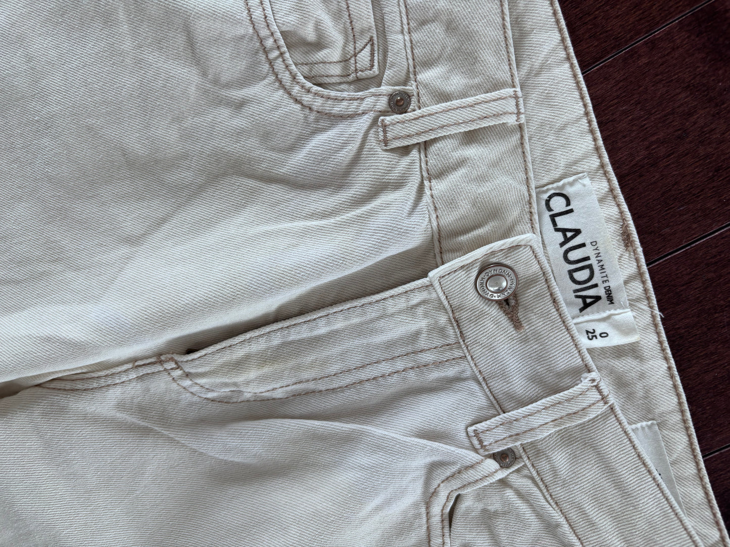 Dynamite Claudia Mom Jeans Beige | Sz 25 or 0