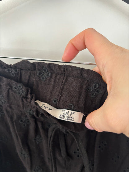 Dex Black Eyelet Shorts | Sz Small (AC1)