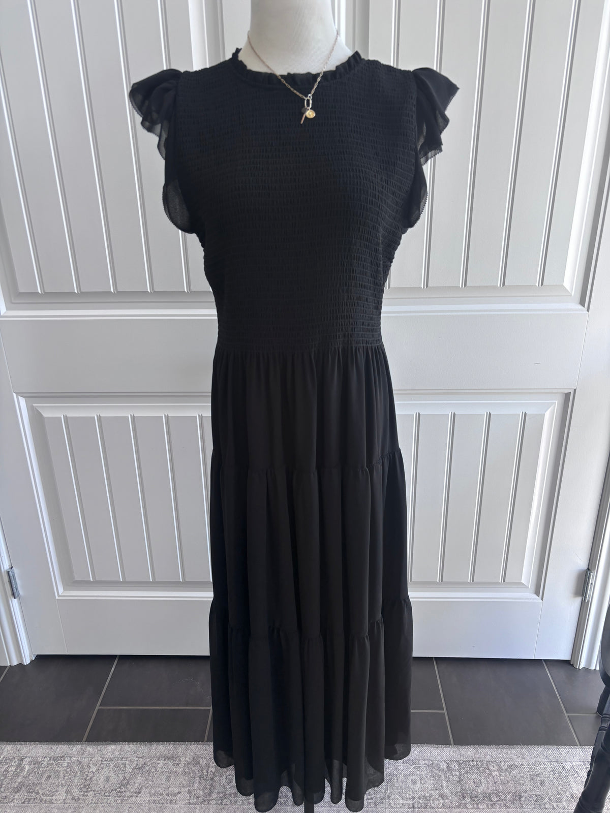Wilfred Blake Dress / Chiffon Fit & Flare Maxi Dress | Sz Large