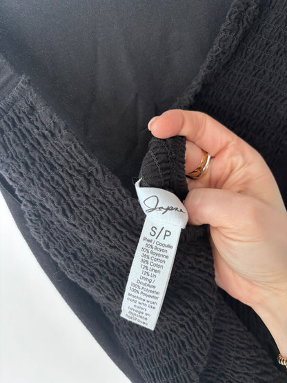 Japna Black Linen Blend Dress | Sz Small