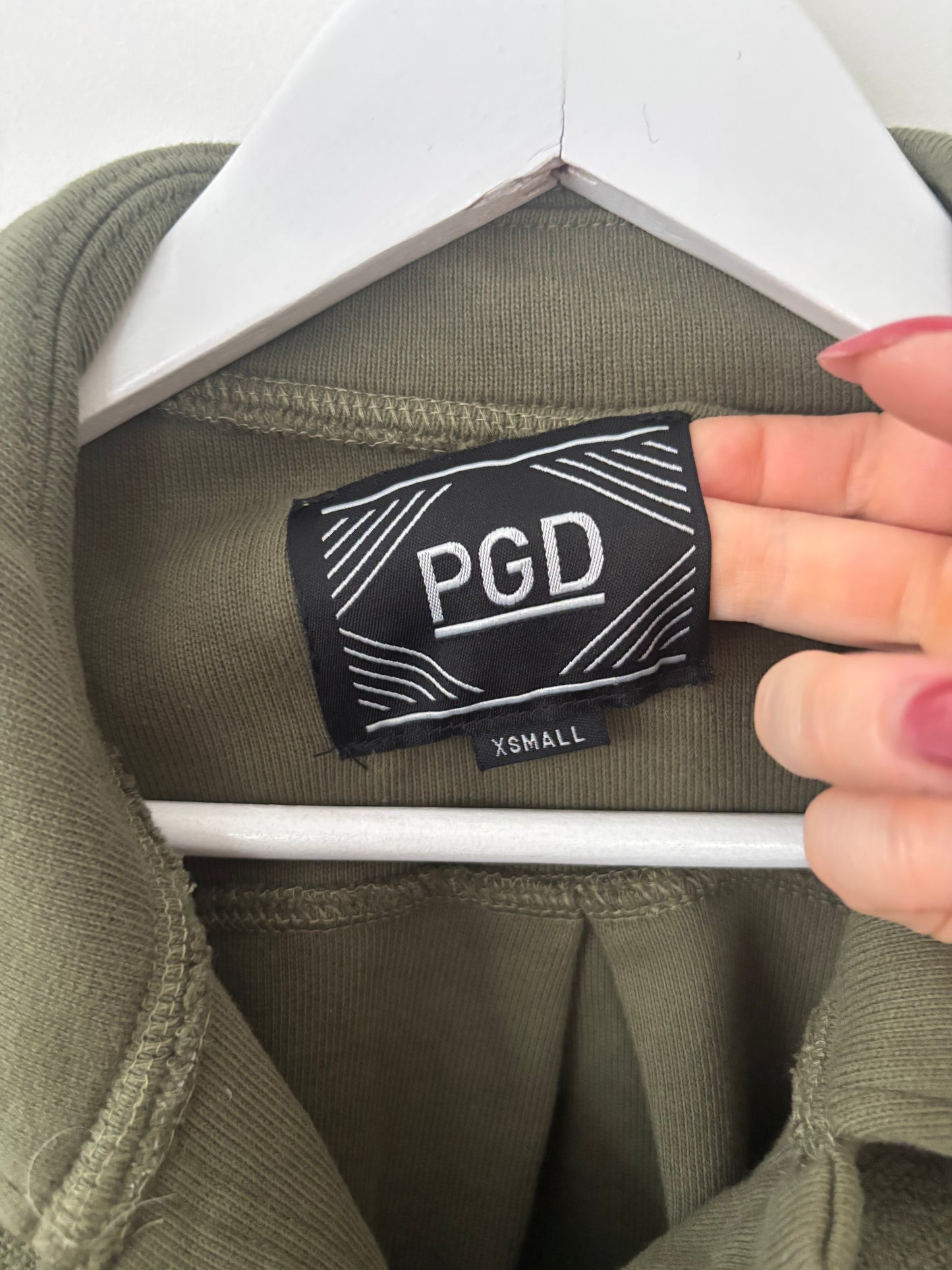 PGD / Plenty Cotton Green Button Up Jacket | Sz XS Oversized (could fit Large)(J75B23)