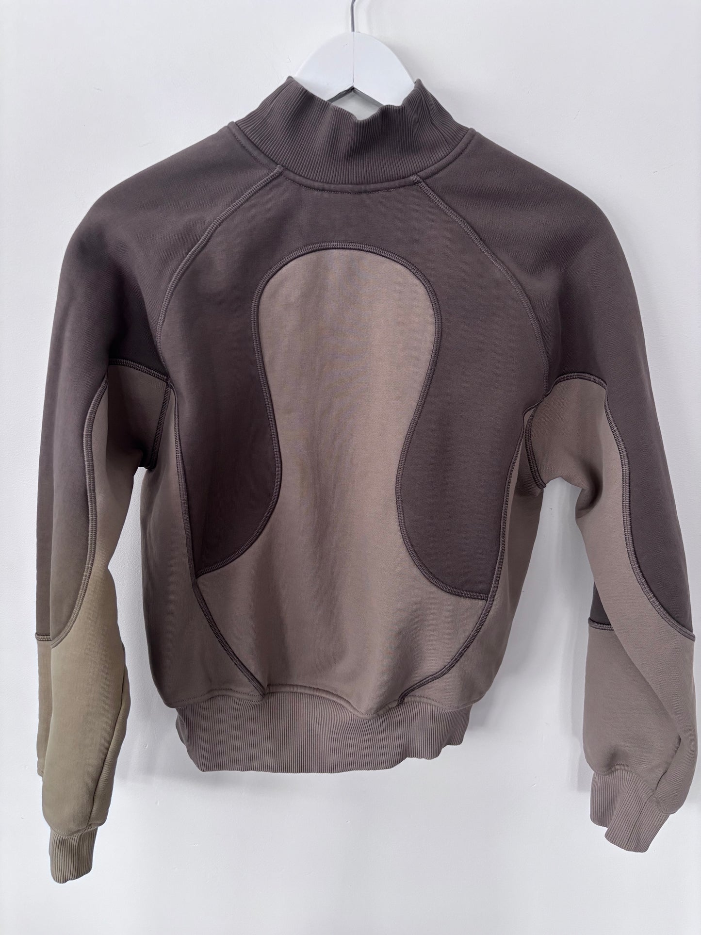 Lululemon Cotton Fleece Relaxed-Fit Half Zip SLNSH Collection in Nomad/Sheer Oak | Sz Small