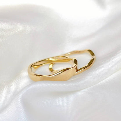 BEJ Stacker Wave Ring Set (sz 6)