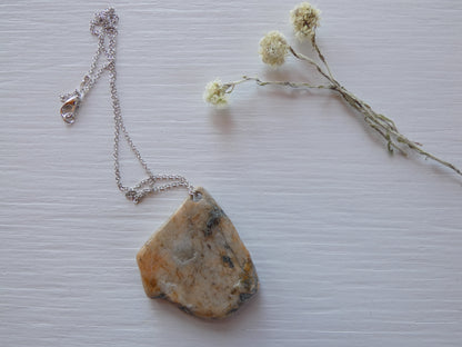 Lakeshore Rock Pendant Necklace