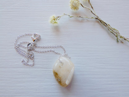 Lakeshore Rock Pendant Necklace