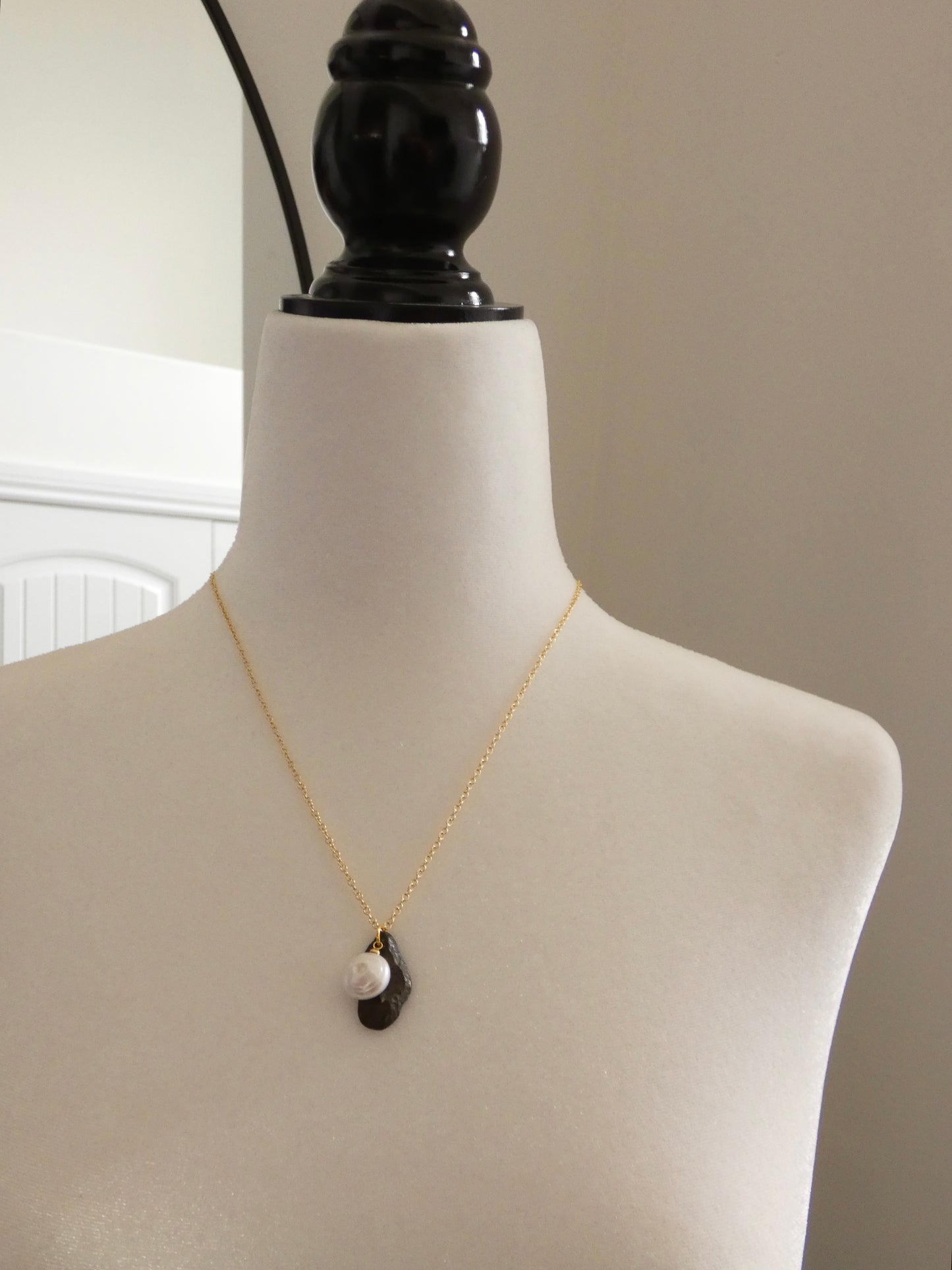 Gold Charm Cluster Necklace