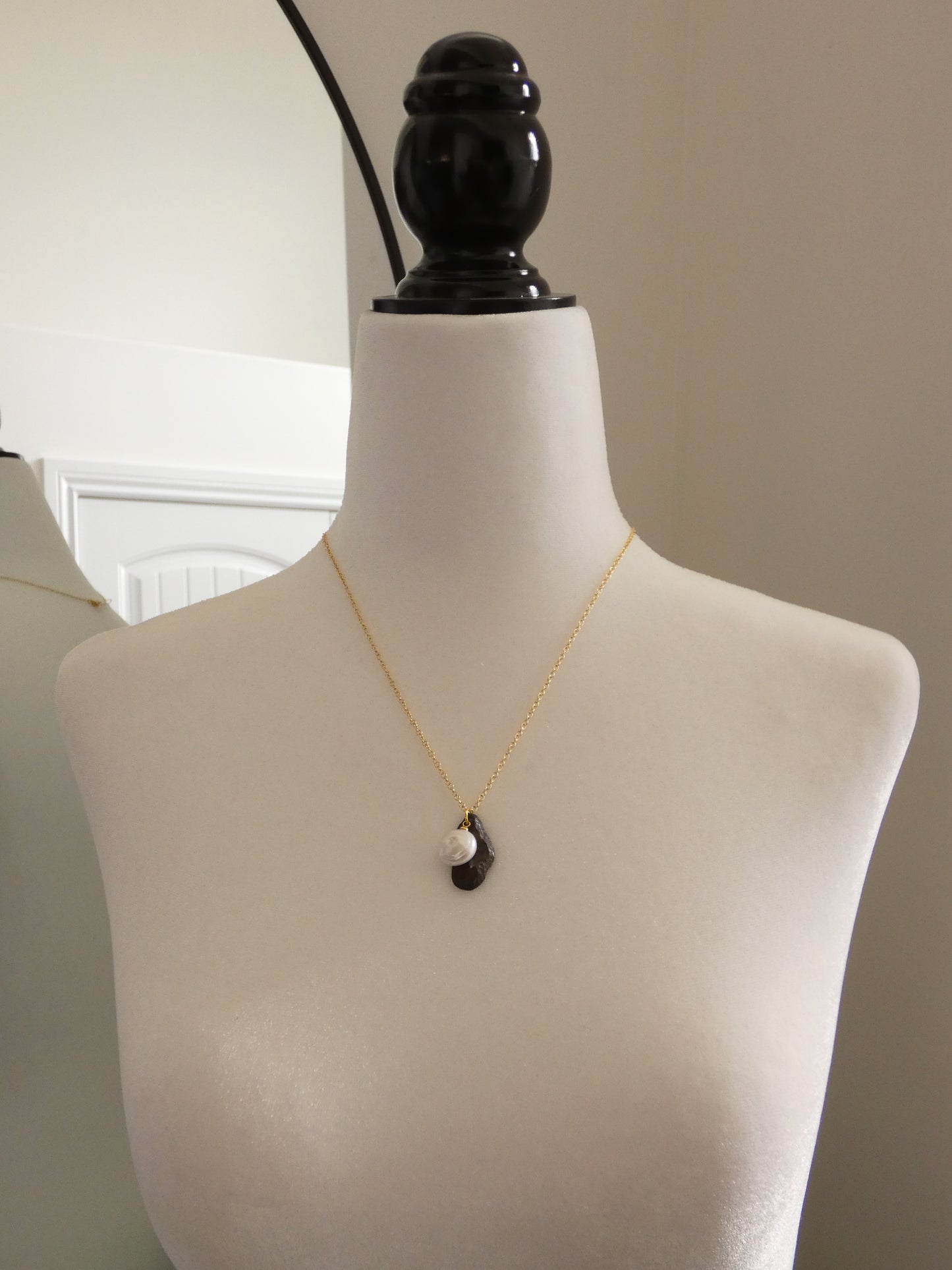 Gold Charm Cluster Necklace