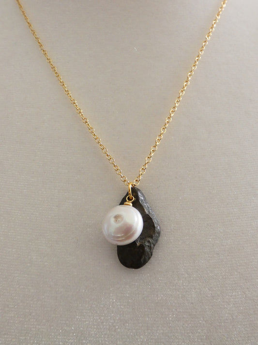 Gold Charm Cluster Necklace