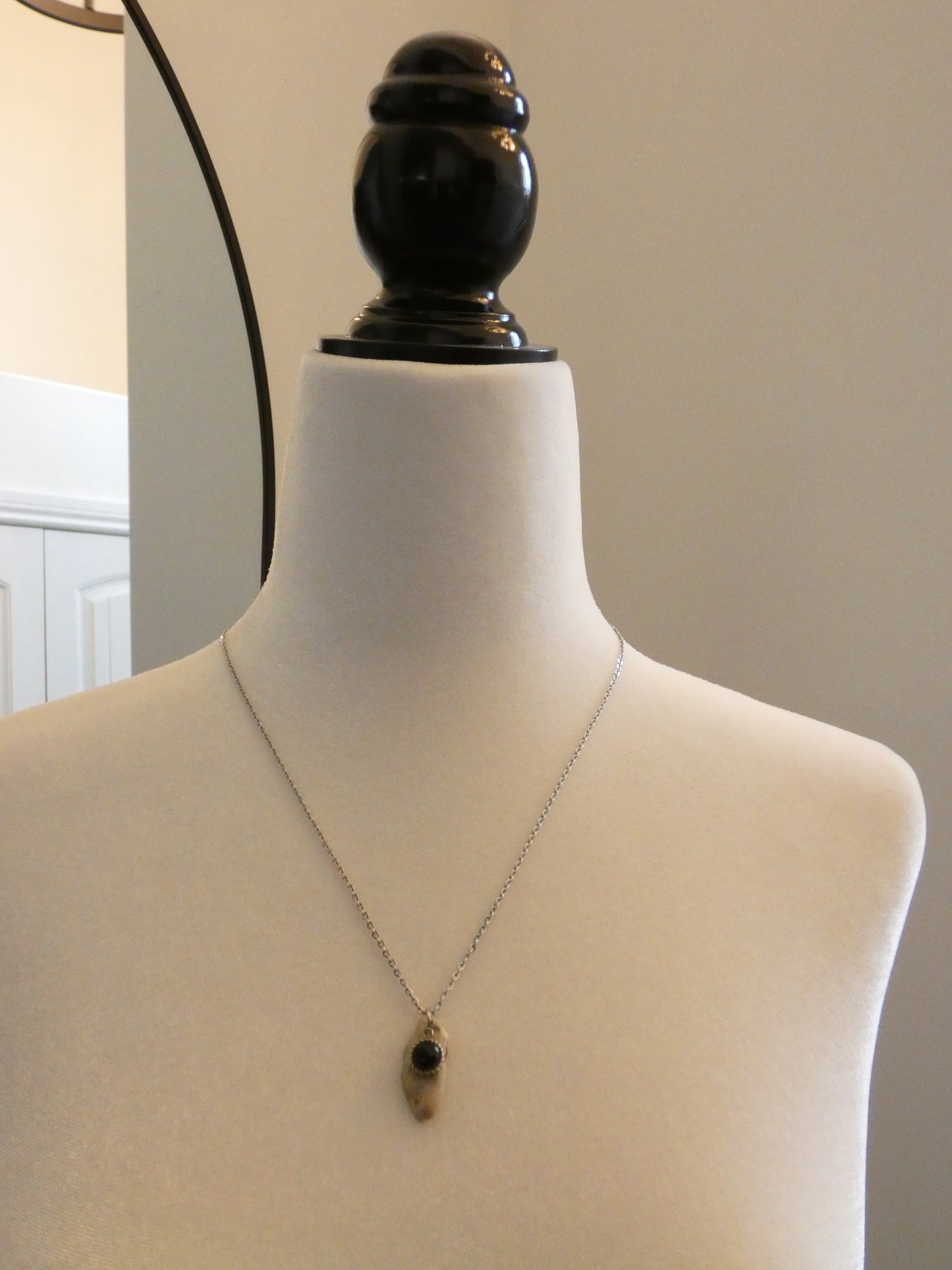 Silver Charm Cluster Necklace